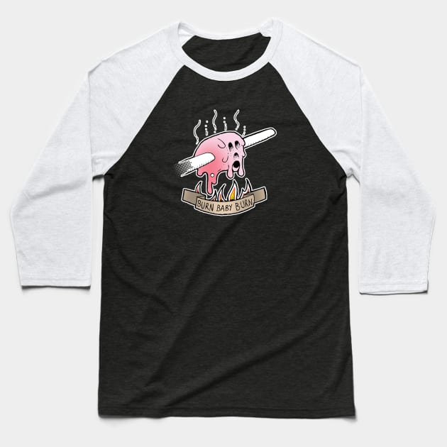 marshmallow death Baseball T-Shirt by yayzus